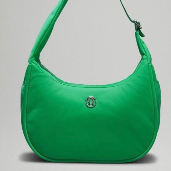 RARE LULULEMON MINI SHOULDER BAG 4L GREEN PUNCH BAG - Picture 1 of 6